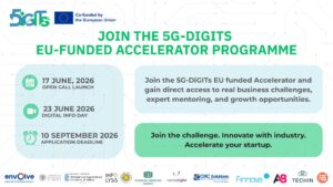 Applications for the 5G-DiGITs Accelerator Programme are open